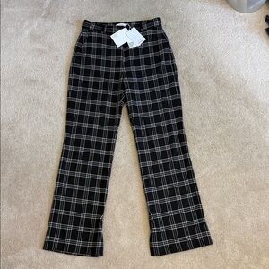 & Other Stories black white wool pants trousers 8 NWT